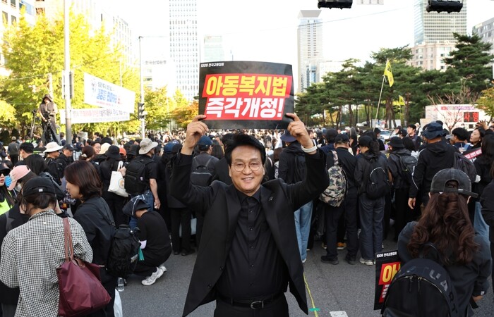 안민석·경기교육감,·국회·앞에서·교육...